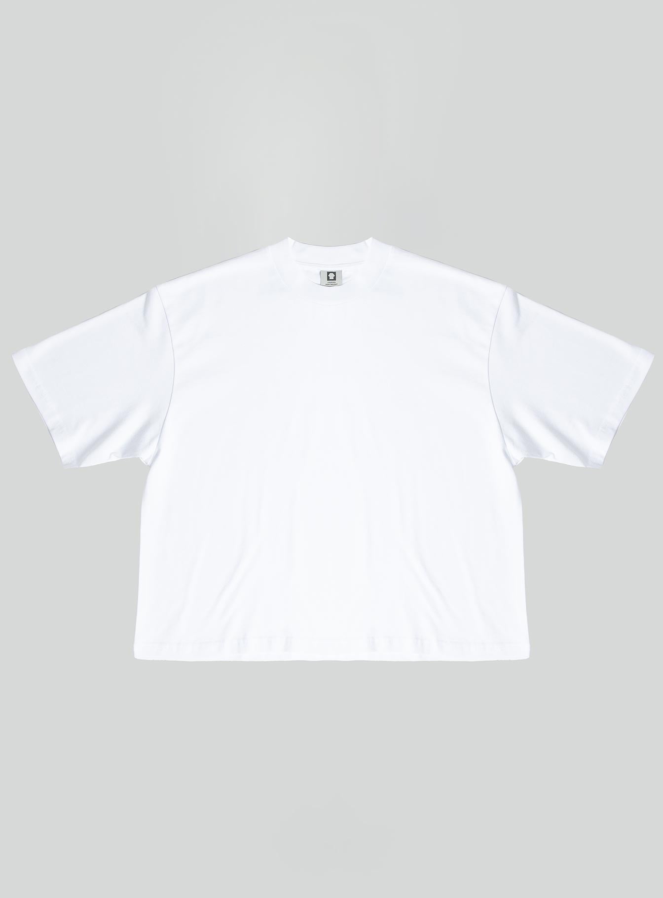 Cropped Heavyweight Tee | White