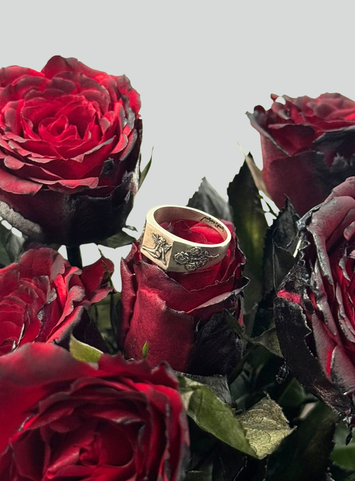 The Cherub's Flame | 925 Sterling Silver Ring