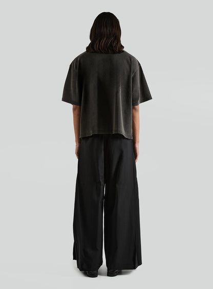 Cropped Heavyweight Tee | Vintage Black