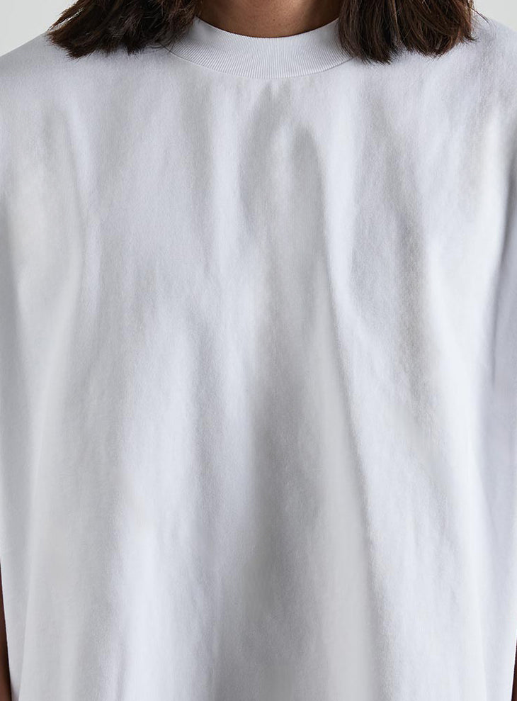 Cropped Heavyweight Tee | White