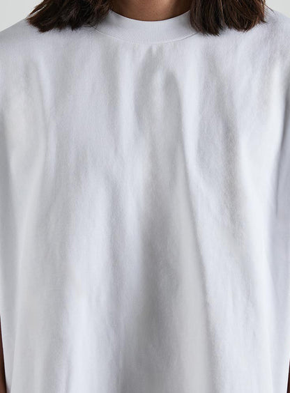 Cropped Heavyweight Tee | White