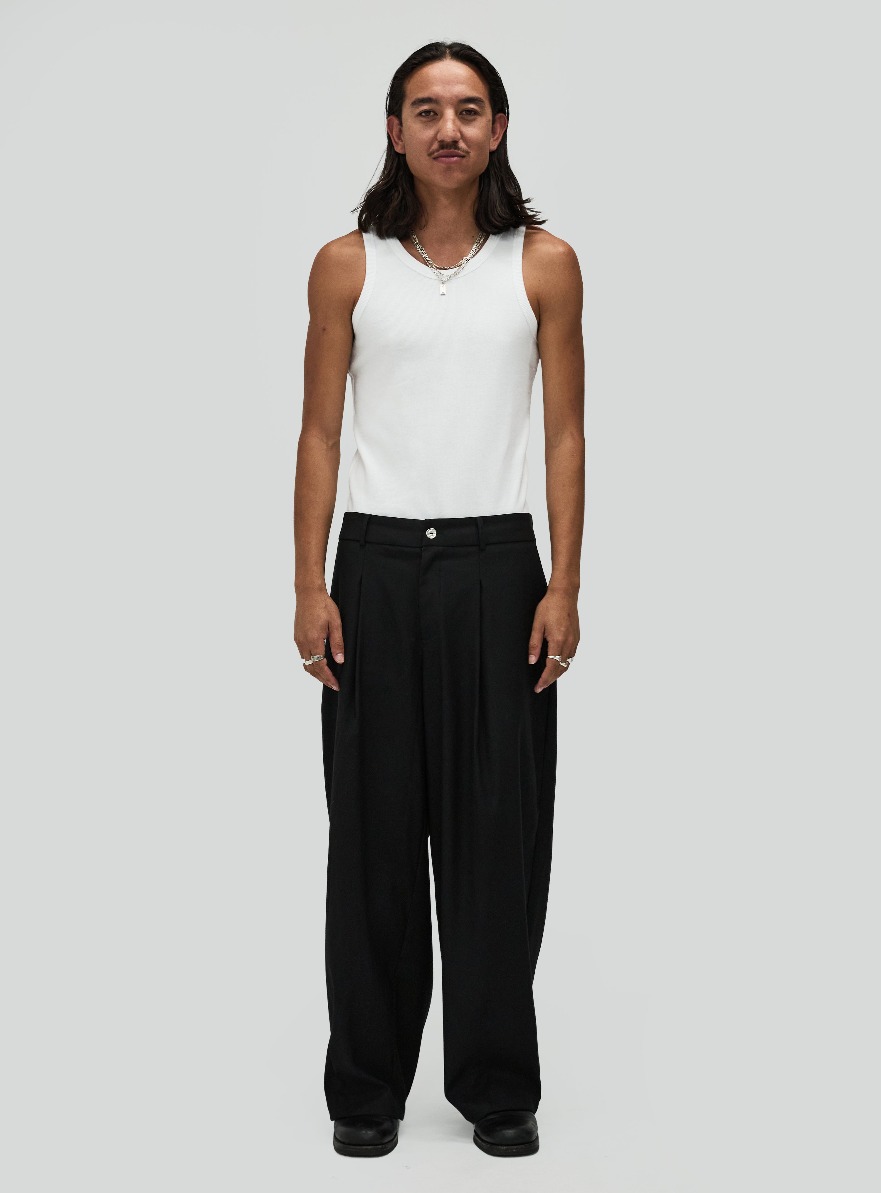 La Rose Brûlée | Pleated Pants