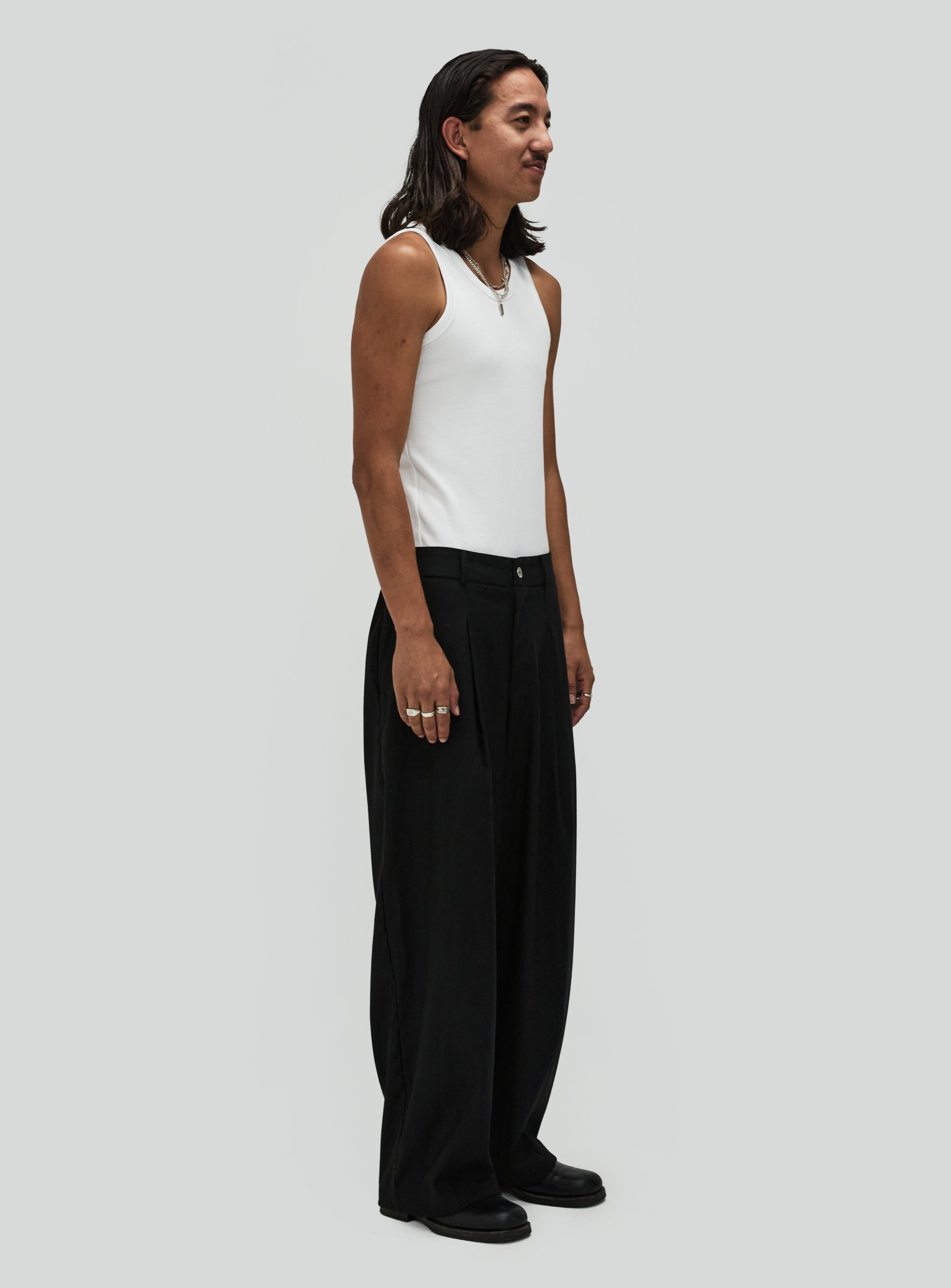 La Rose Brûlée | Pleated Pants