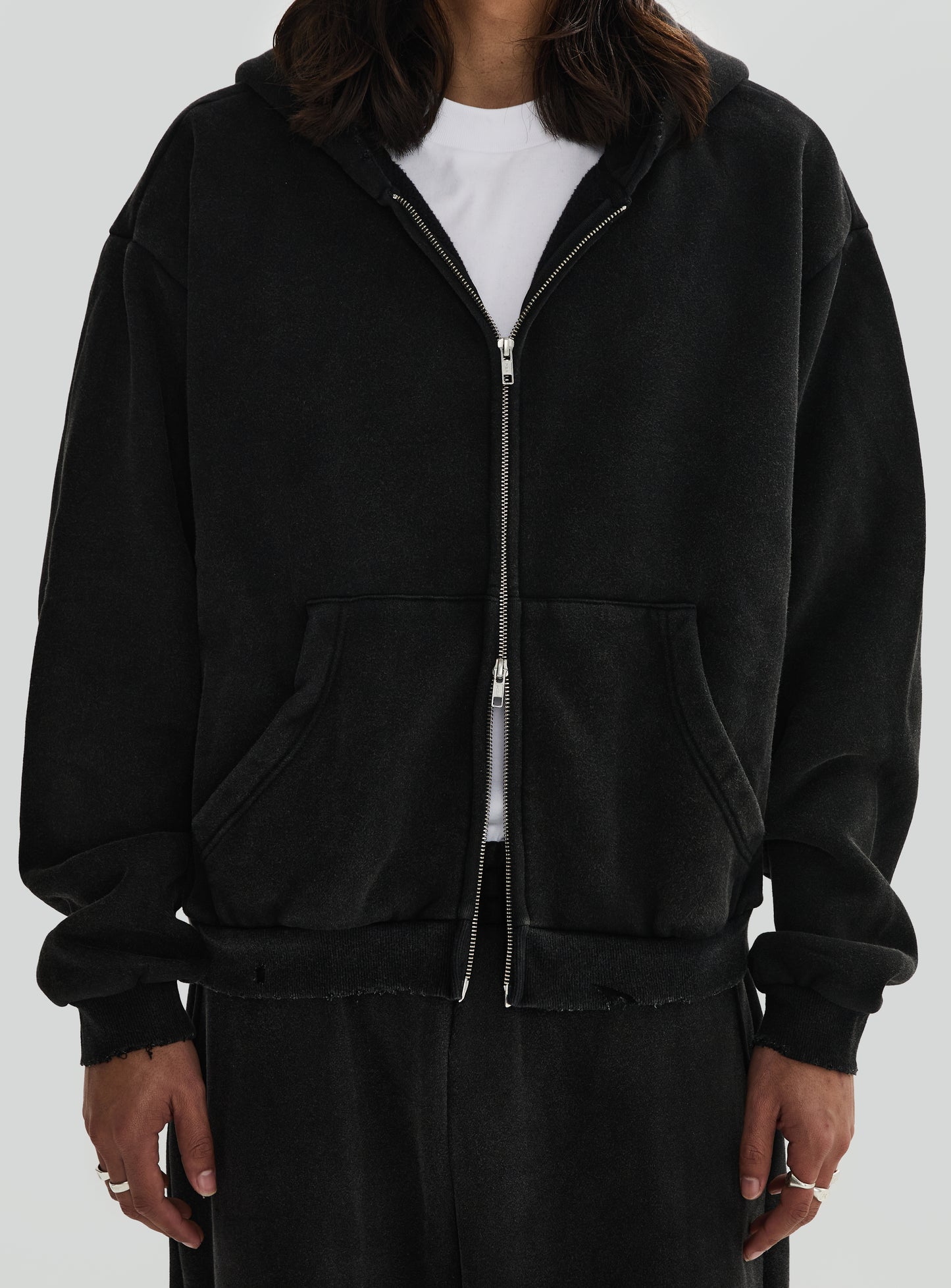 Obsidian Veil Fleece Zip-Up