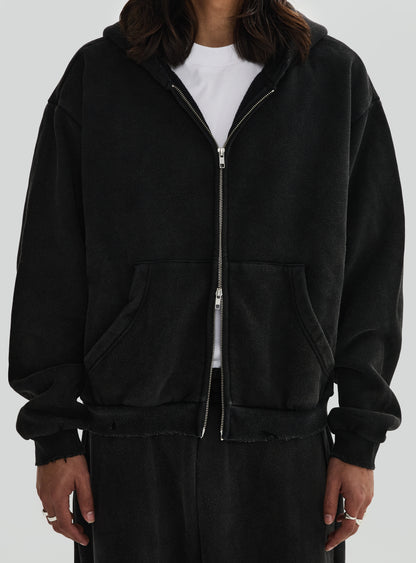 Obsidian Veil Fleece Zip-Up