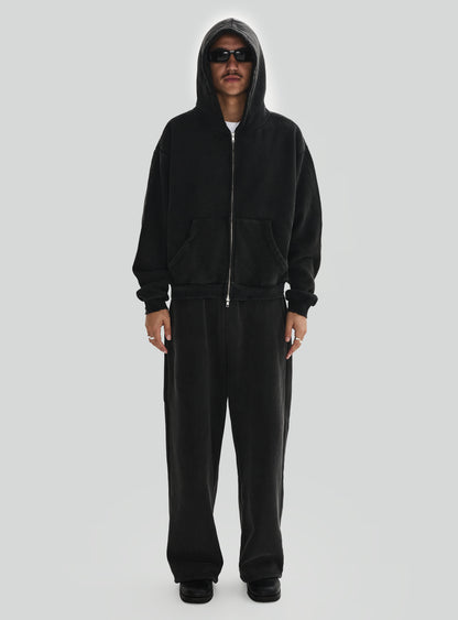 Obsidian Veil Fleece Zip-Up