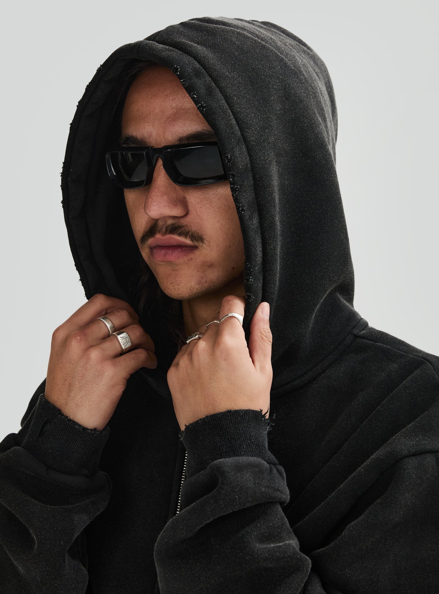 Obsidian Veil Fleece Zip-Up
