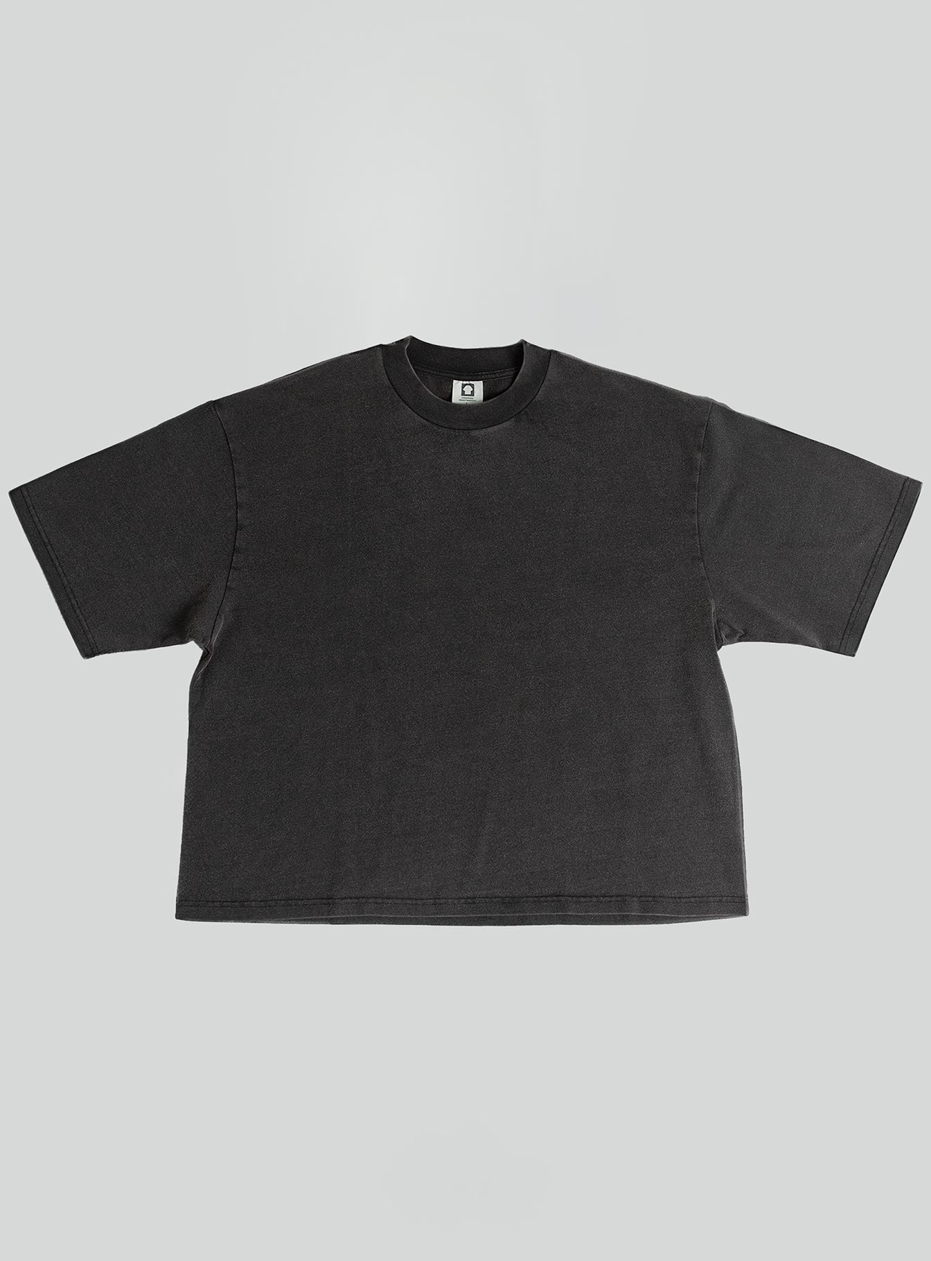 Cropped Heavyweight Tee | Vintage Black