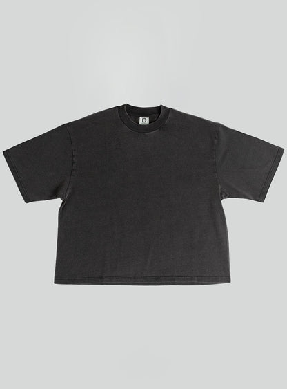 Cropped Heavyweight Tee | Vintage Black