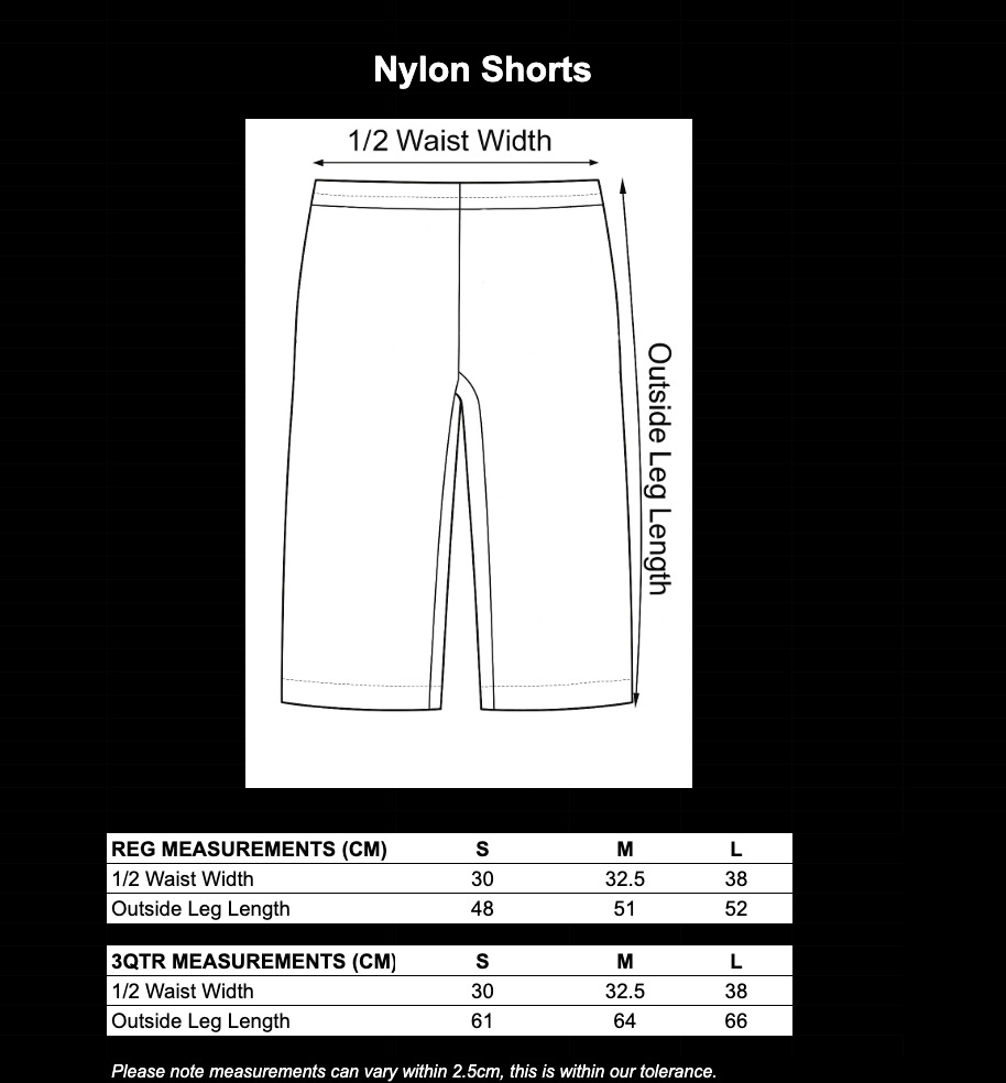 Flora Nylon 3/4 Shorts