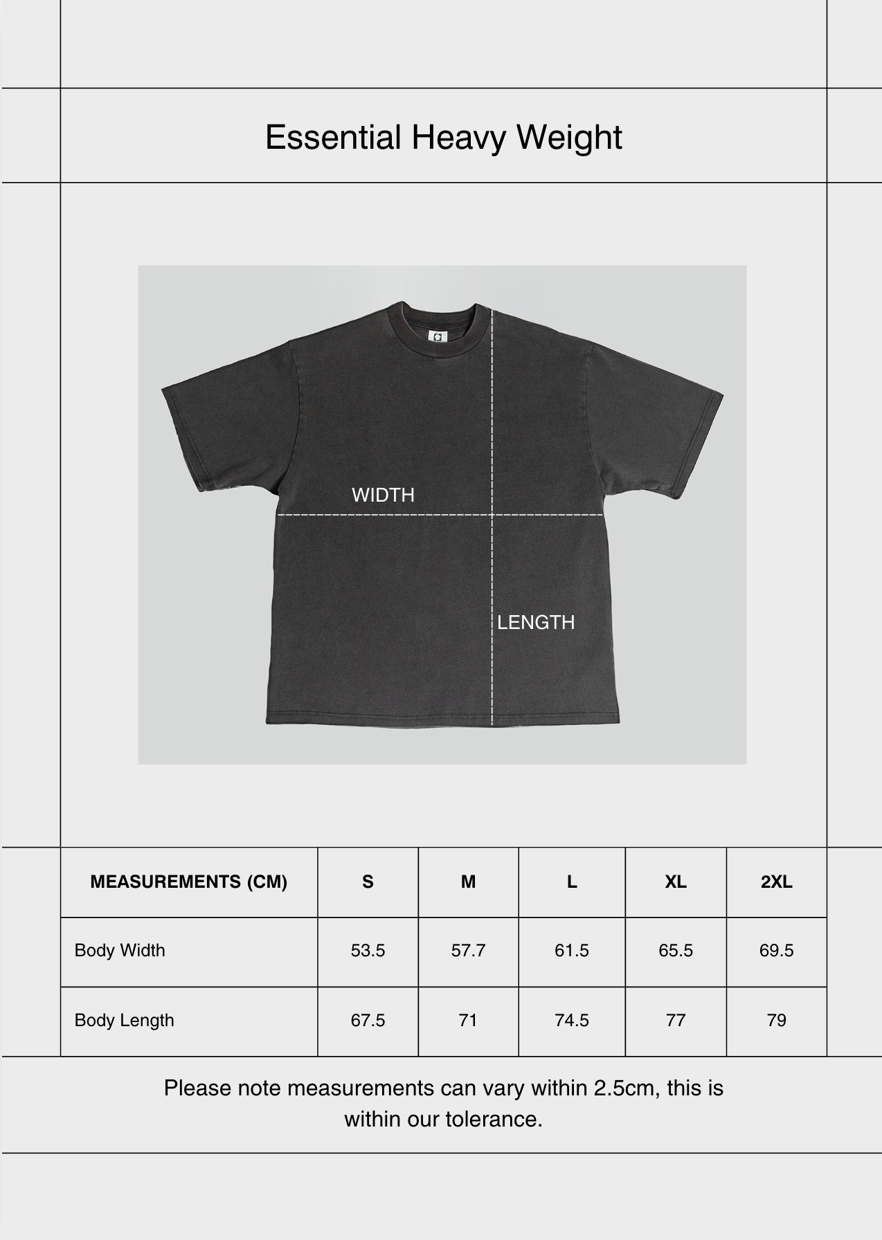 Essential Heavyweight Tee | Black