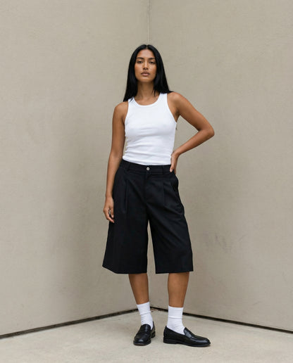 Pleated Shorts + Form Tank